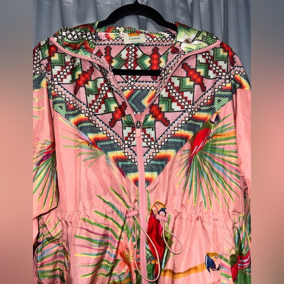 FARM Rio Pink Tropical Bomber Jacket - Picture 3 of 7